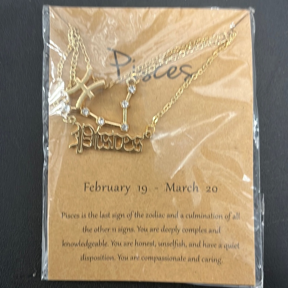 Pisces 3 layer necklace